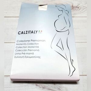 Calzitaly Maternity Black Opaque Tights Medium - New In Package